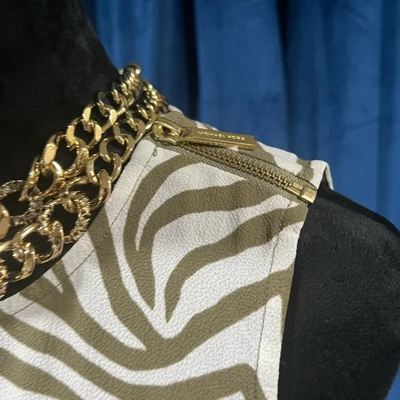 MICHAEL Michael Kors Zebra-Print Wide Leg Jumpsuit - Picture 3 of 5